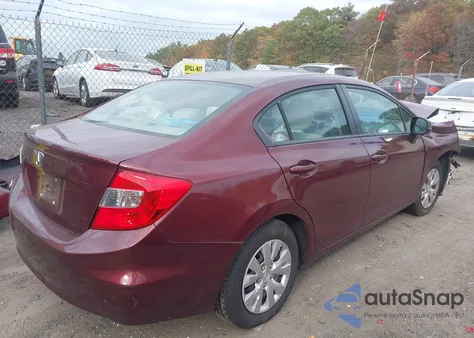 2012 Honda Civic Lx from USA, damaged, VIN 2HGFB2F55CH579992